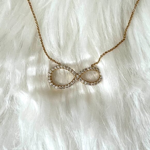 Infinity Sign Gold Necklace - Picture 2 of 3